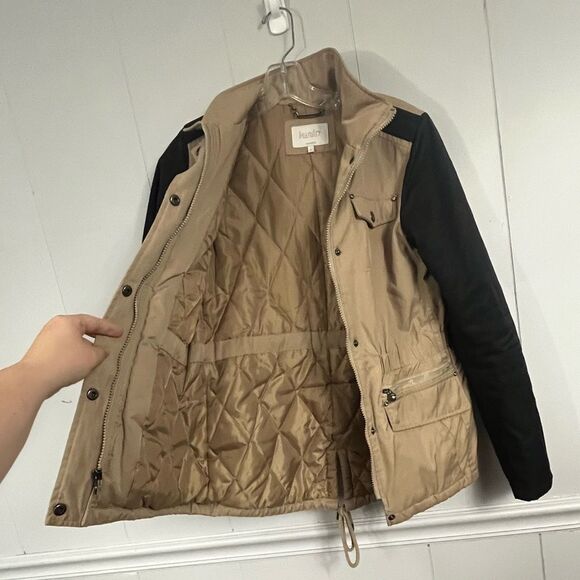 Laundry by Shelli Segal Tan & Black Utility Jacket Size XS Gorpcore Fall Casual - Picture 5 of 7